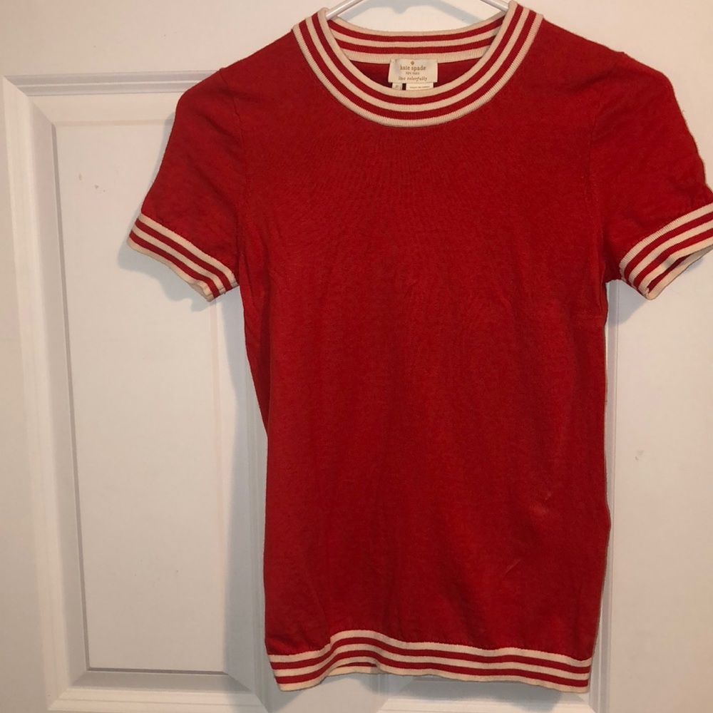 kate spade red top